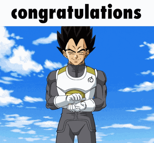 Vegeta Clapping Congratulations GIF