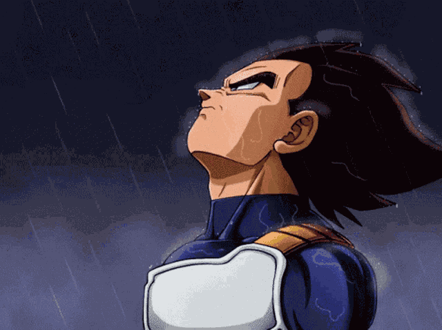 Vegeta Laser Eyes Bitcoin GIF