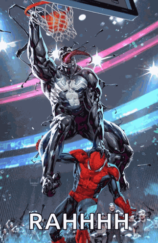 Venom Dunking On Spider Man Venom Meme