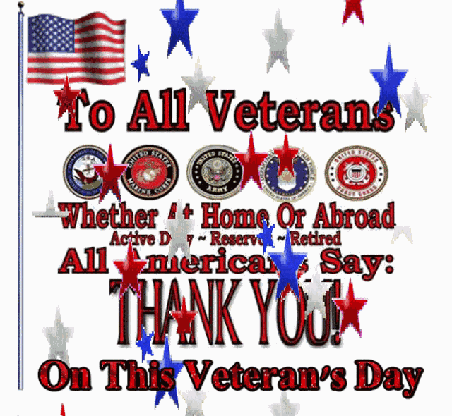 Veterans Day Thank You GIF