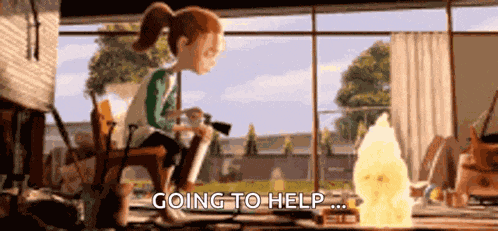 Violet Baby Sitting GIF