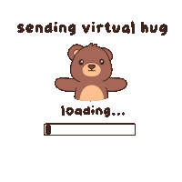 Virtual Hug Sending My Love Sticker
