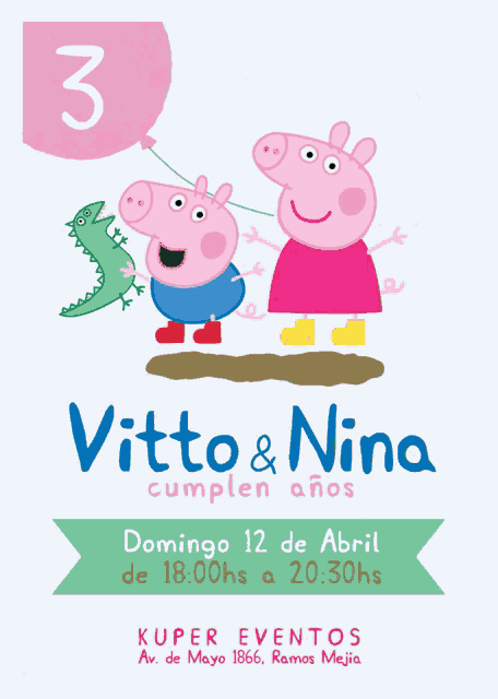 Vitto And Nina Peppa Pig And George Pig GIF