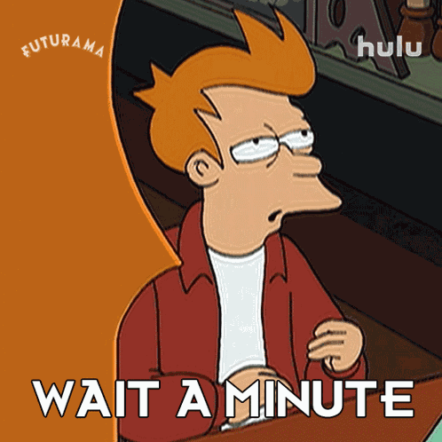 Wait A Minute Philip J Fry GIF