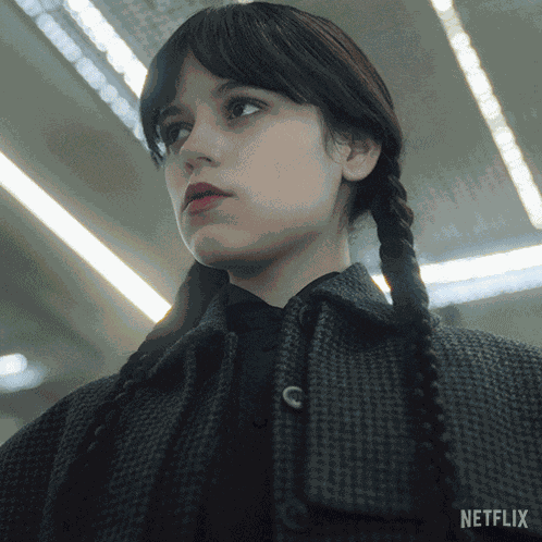 Wait What Wednesday Addams GIF