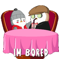 Waiting Boredom Sticker