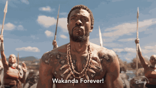 Wakanda Forever T'Challa GIF