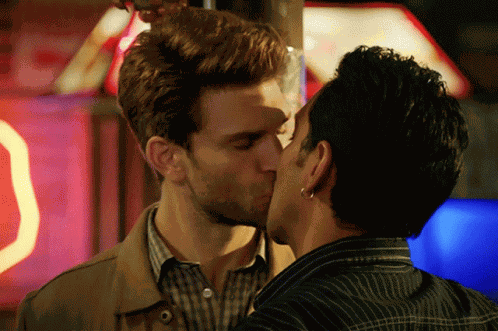 Walker Kissing GIF
