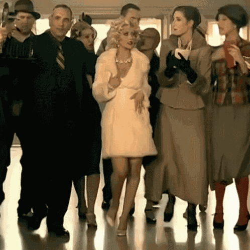 Walking Around Christina Aguilera GIF