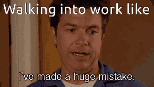 Walking Into Work Like GIF