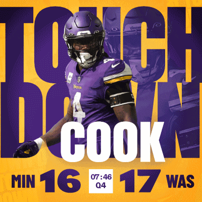 Washington Commanders (17) Vs. Minnesota Vikings (16) Fourth Quarter GIF