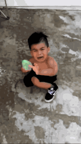 Water Balloon Cry GIF