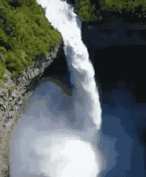 Waterfall Earth GIF