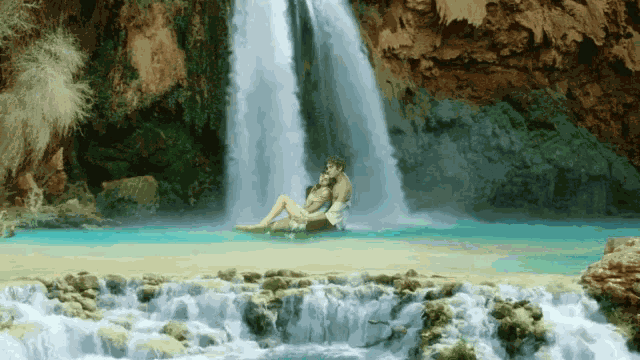 Waterfall I Love You GIF