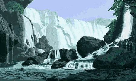 Waterfall Nature GIF