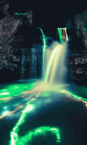 Waterfall Rainbow GIF