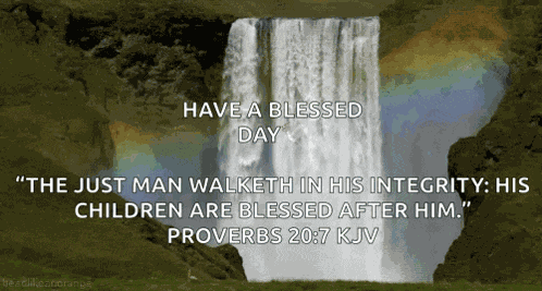 Waterfall Rainbow GIF