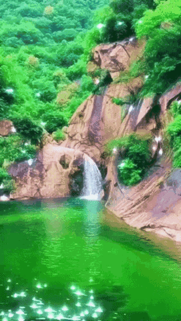 Waterfall Sparkling GIF