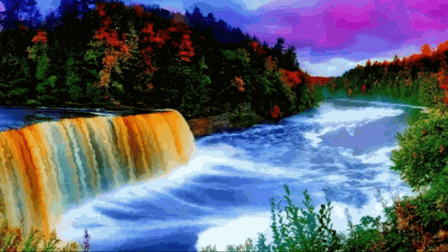 Waterfall Waterfalls GIF