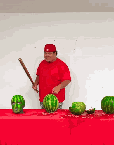 Watermelon Smash Bat Smash Watermelon GIF