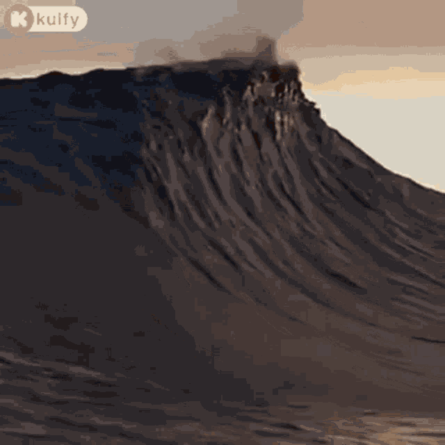 Wave Touches The Clouds Nature GIF