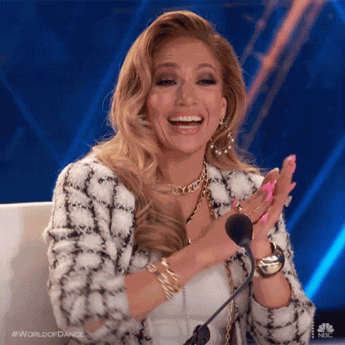 Waving Jennifer Lopez GIF