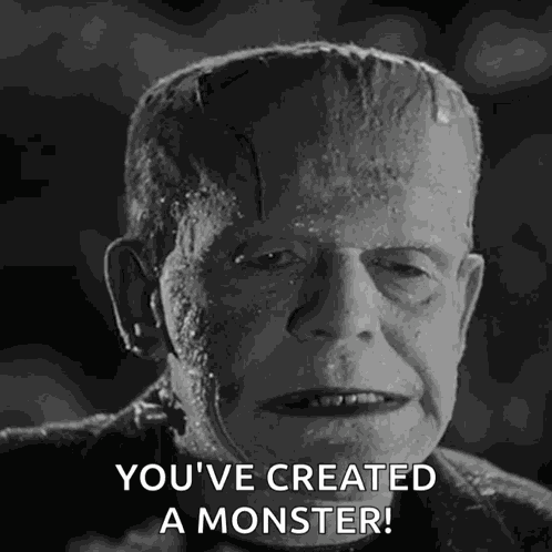 Waving The Monster GIF