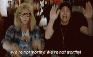 Waynes World Bow GIF