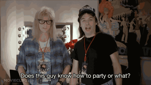 Wayne'S World Party GIF