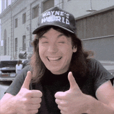 Wayne'S World Thimbs Up GIF