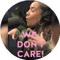 We Dont Care Aida Osma Sticker