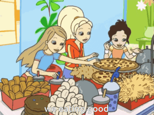 We Eating Good Fr Polly Pocket Friends Girls Doll GIF