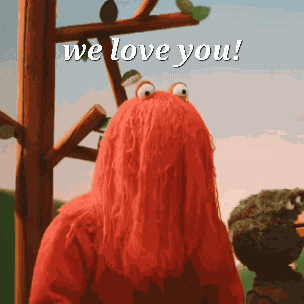 We Love You Red Guy GIF