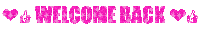 Welcome Back Sticker