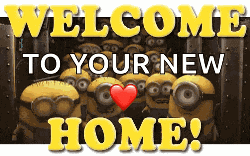 Welcome Home Minions GIF