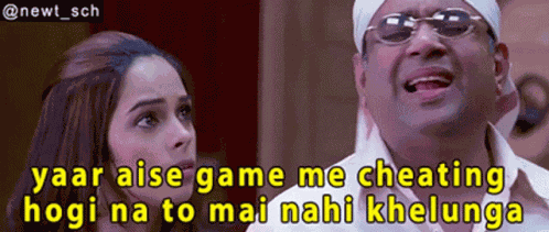 Welcome Yaar Aise Game Me Cheating Hogi Na To Mai Nahi Khelunga GIF
