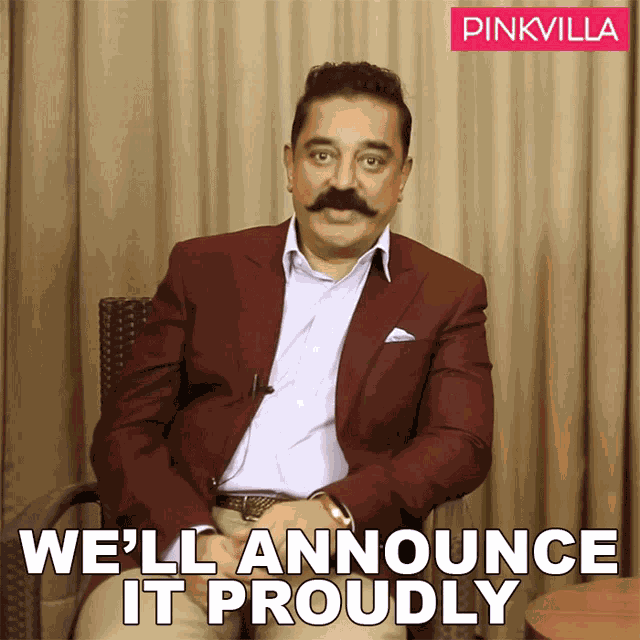 Well Announce It Proudly Kamal Haasan GIF