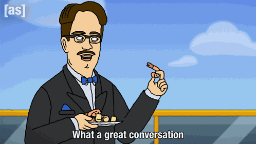 What A Great Conversation Stebe GIF