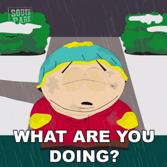What Are You Doing Eric Cartman GIF