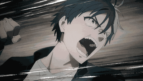 What Did You Say Angry Anime Boy GIF