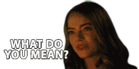What Do You Mean Emma Stone Sticker