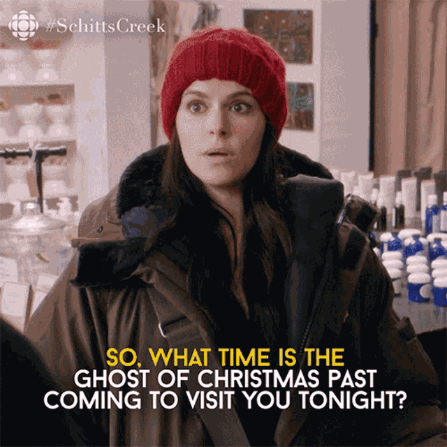 What Time Is The Ghost Of Christmas Past Coming To Visit You Tonight Stevie Budd GIF