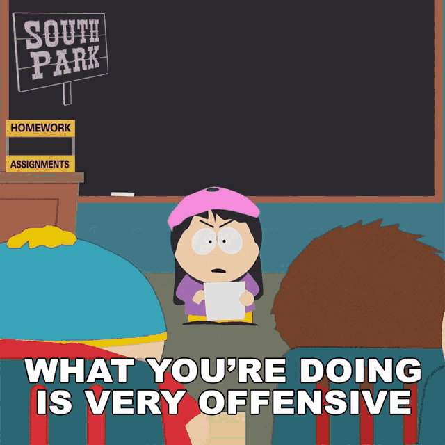 What Youre Doing Is Very Offensive Wendy Testaburger GIF