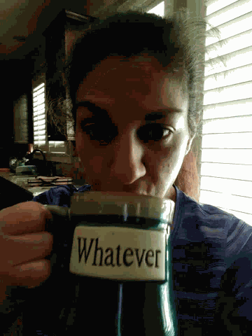 Whatever Sipping GIF