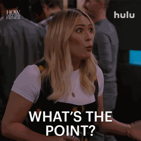 Whats The Point Sophie GIF