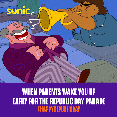 When Parents Wake You Up Early For The Republic Day Parade Pappi GIF