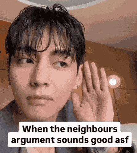 When The The Neighbours Argument Sounds Good Asf Bts Taehyung GIF