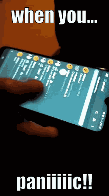 When You Panic Phone GIF