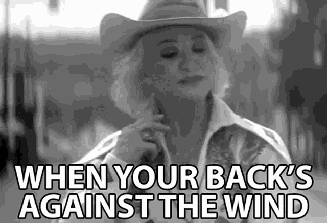 When Your Backs Against The Wind Hard GIF