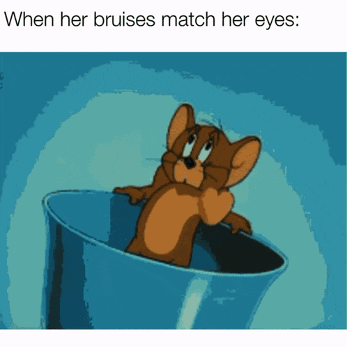 Whenherbruisesmatch Tom And Jerry Love GIF